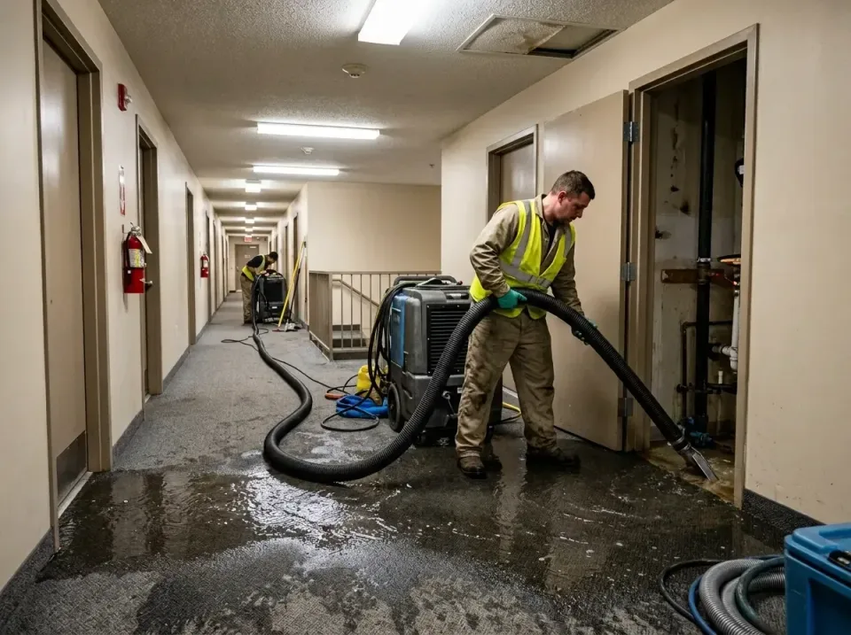 multi-unit-apartment-hallway-f-005 — frequently asked questions, Emergency Burst Pipe Water Extraction & Removal in Champaig…